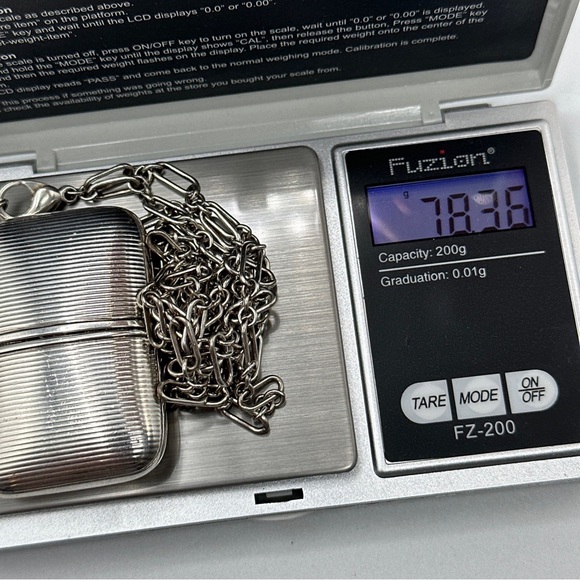 Vintage Marshall Sterling Silver Pocket Travel Watch Sliding Case #361 - Picture 7 of 13